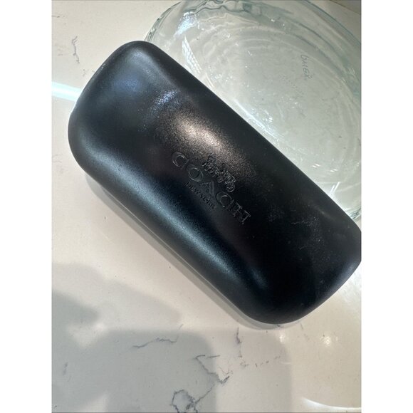 Coach New York Black Hard Clamshell Eye Glass Eyeglass Sun Glasses Case (Only) - Picture 6 of 6